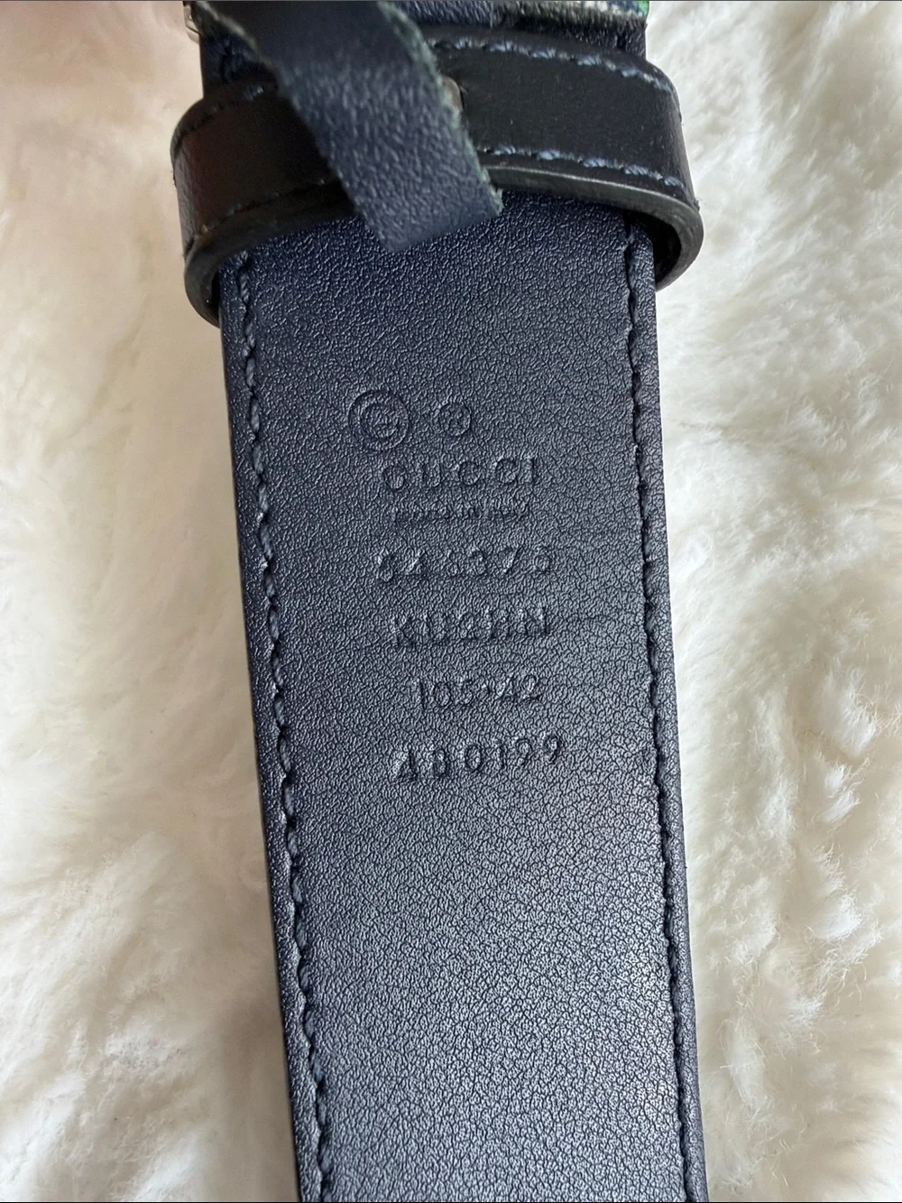 Gucci GG Supreme Floral Print Belt Men’s Size 105/42